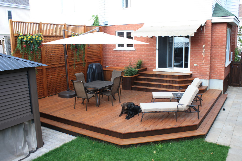 Design ideas for a classic terrace in Montreal.