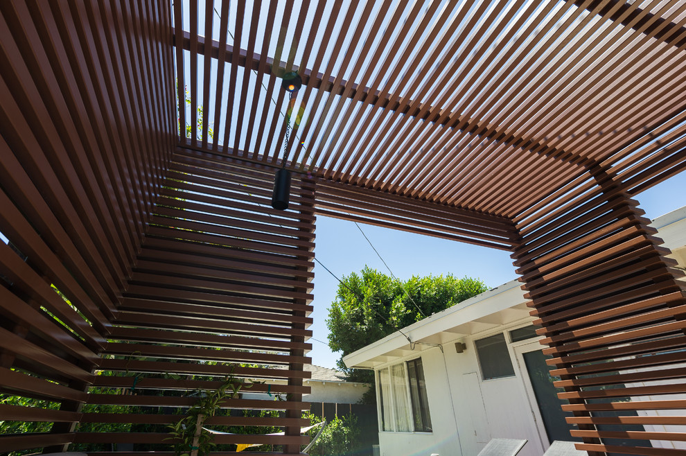 Trellis Area Ceiling View Contemporary Deck Los Angeles by Krueger Architects Houzz