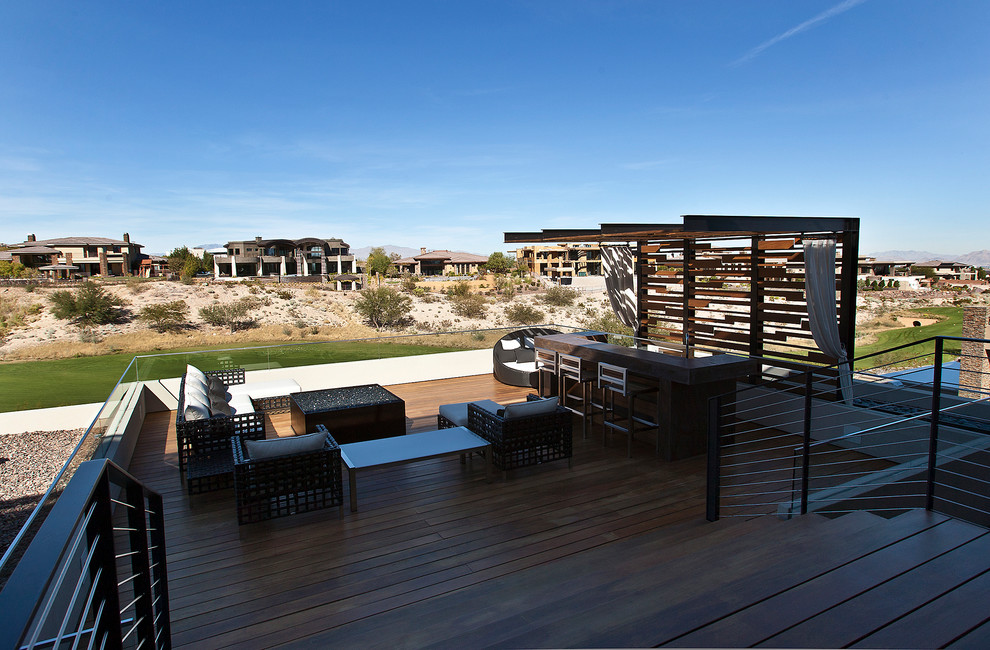 Design ideas for a contemporary terrace in Las Vegas.