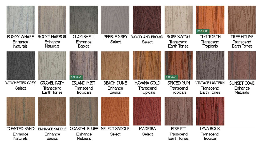 Trex Composite Decking colors Deck Indianapolis by The Deck Store