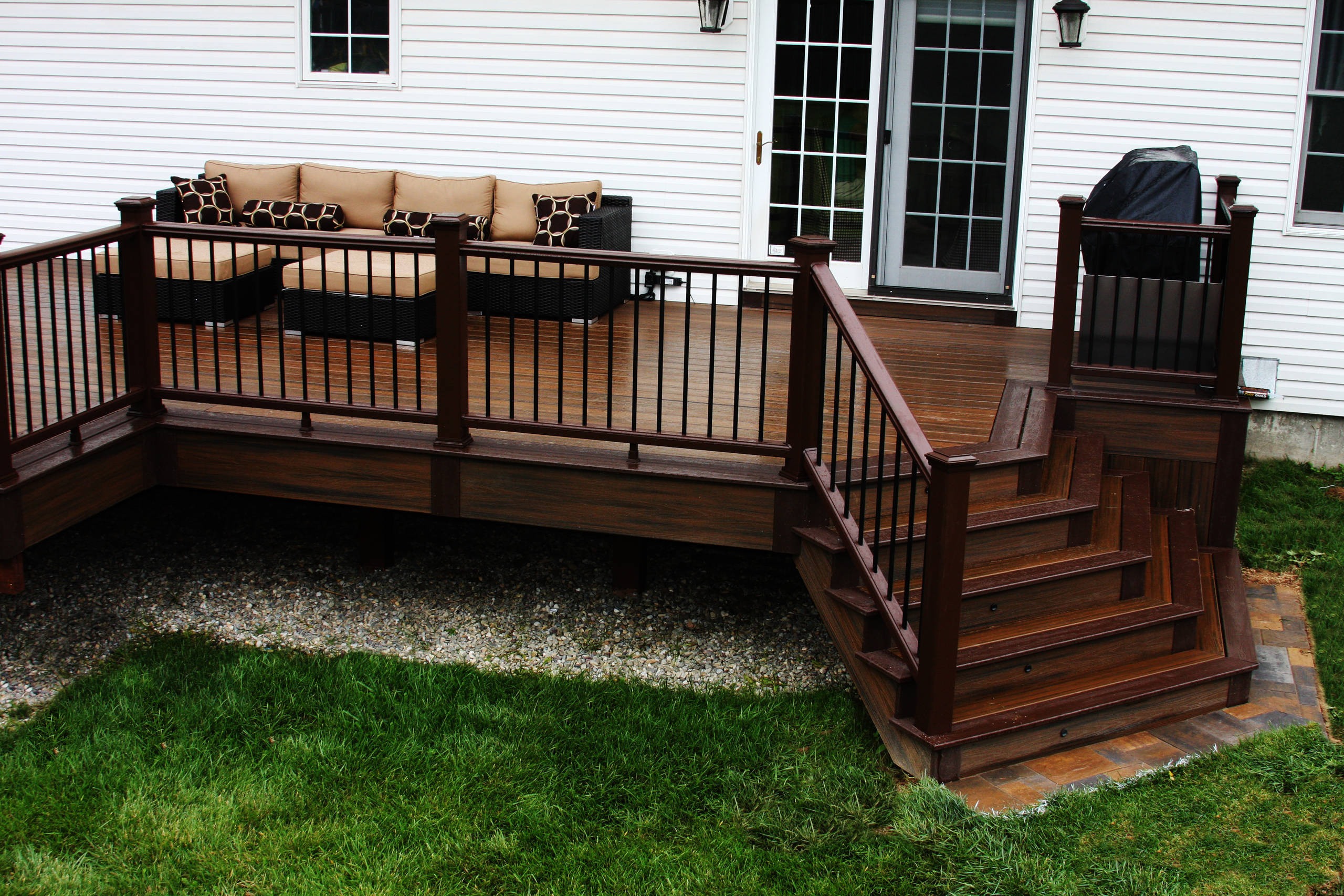 Trex Curved Deck Richboro Contemporary Deck Philadelphia By Miles Deck Construction Houzz