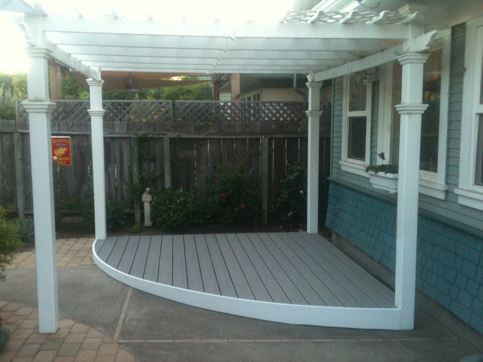 Trex Deck with Patio Cover Traditional Deck San Luis Obispo by
