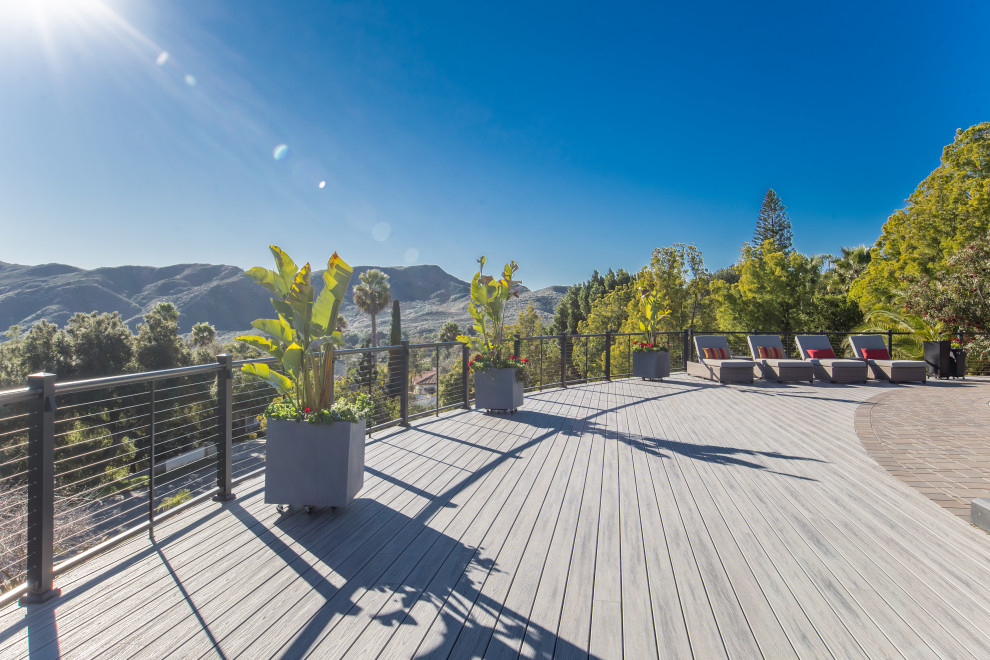 Trex Transcend Island Mist Pool Deck Contemporary Deck San Diego