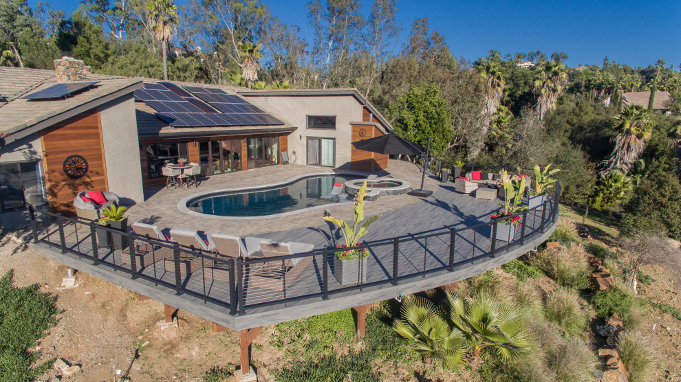 Trex Transcend Island Mist Pool Deck Contemporary Deck San Diego