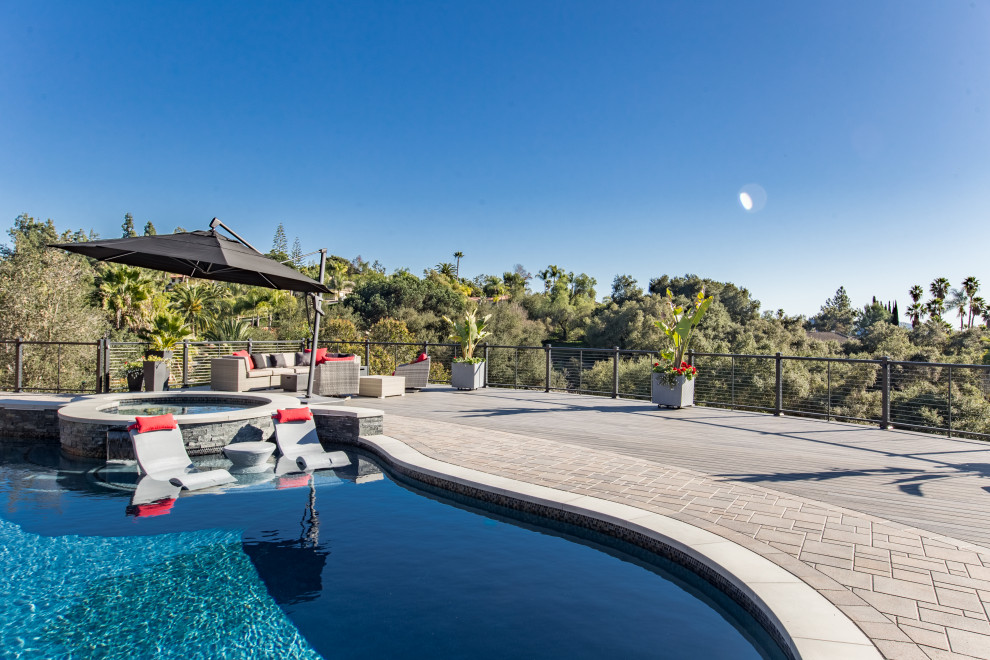 Trex Transcend Island Mist Pool Deck Contemporary Deck San Diego