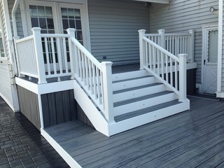 trex railings skirting transcends railing
