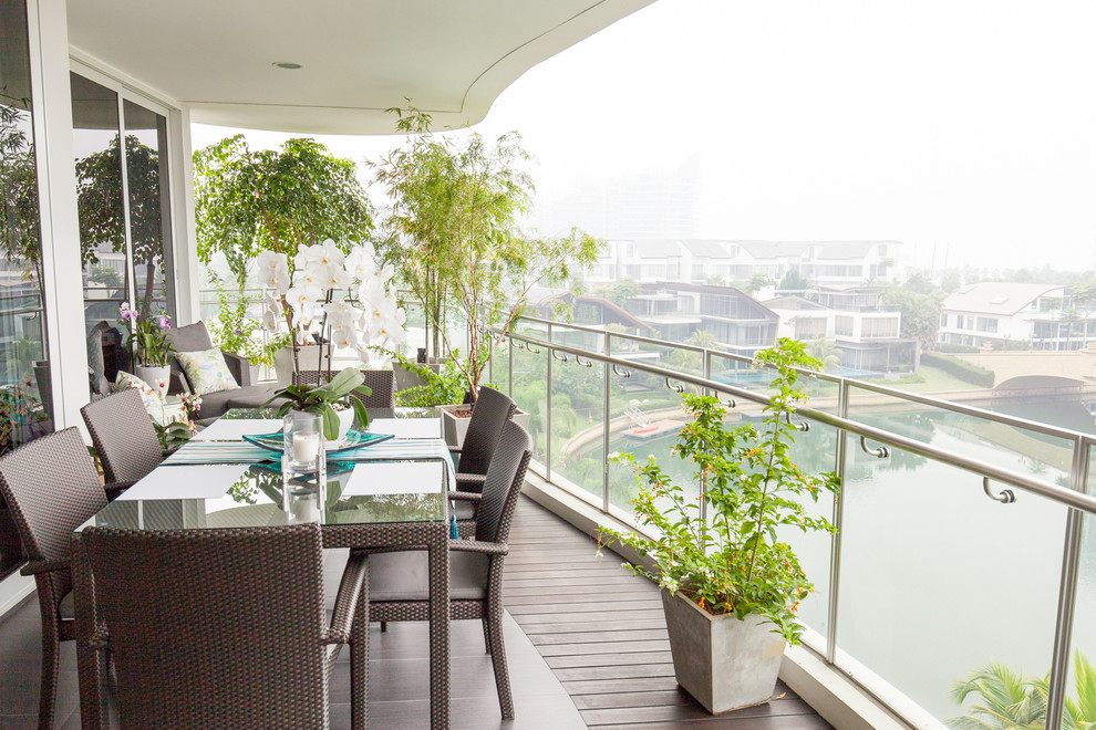This is an example of a classic balcony in Singapore.
