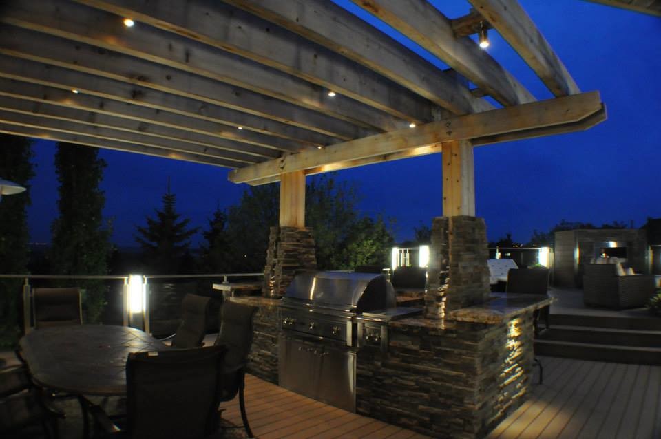 Photo of a modern terrace in Edmonton.
