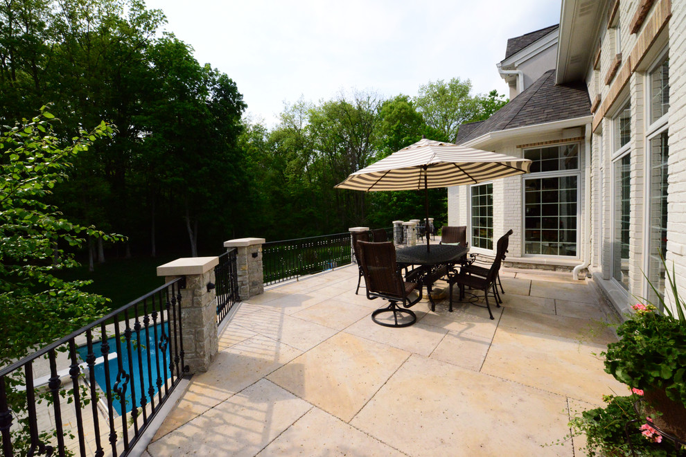 Upper Patio Traditional Deck Indianapolis by Homes by Design
