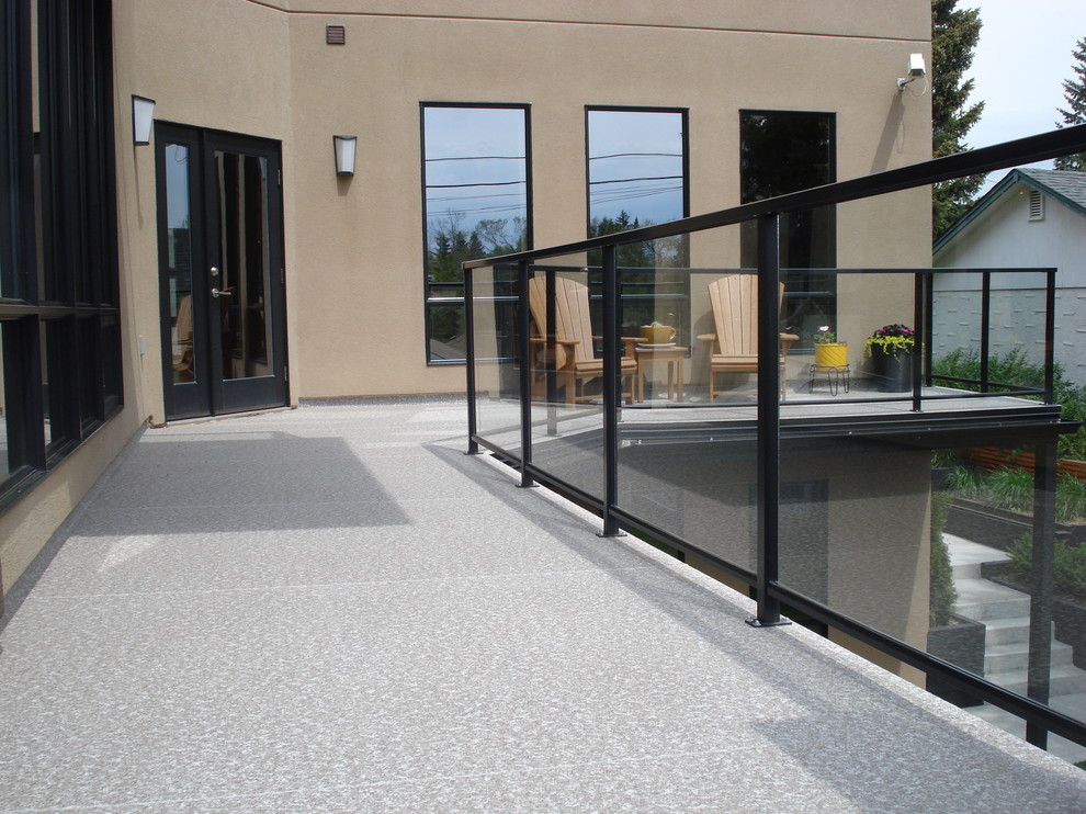 Vinyl Covered Decks Contemporary Deck Calgary by Mountain View Sun Decks Ltd. Houzz