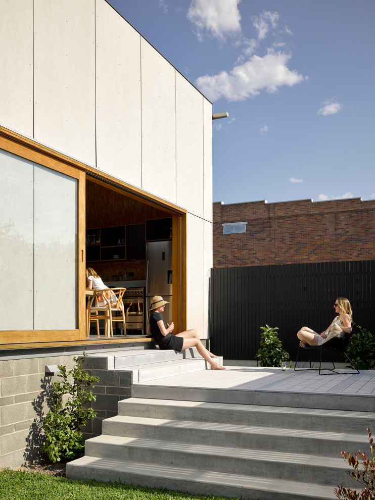 Inspiration for a contemporary terrace in Newcastle - Maitland.