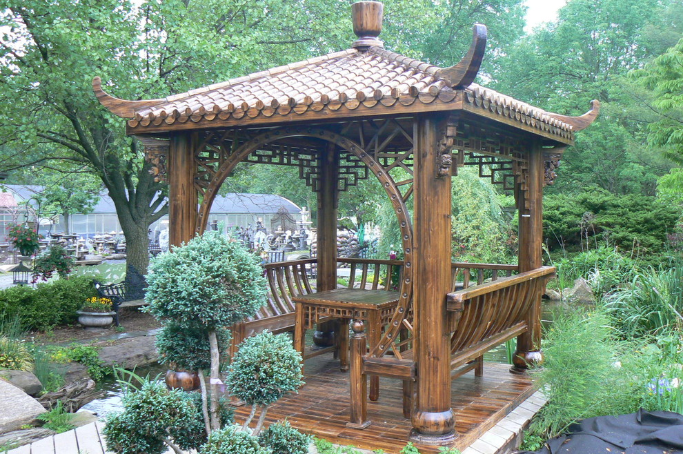 Idées déco pour une terrasse asiatique.