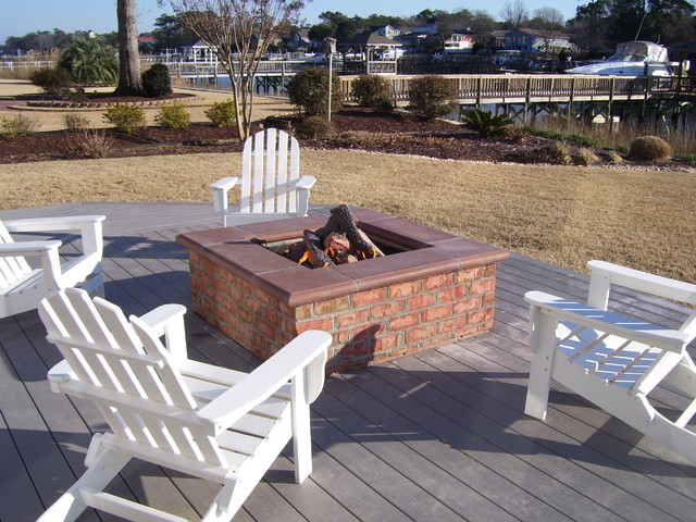 Waterway Firepit Eclectic Deck Other By Coastroad Hearth Patio Houzz Au