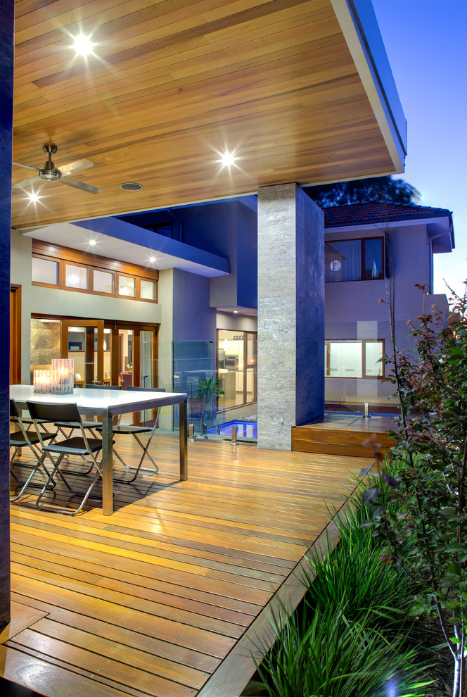 Inspiration for a contemporary deck remodel in Perth