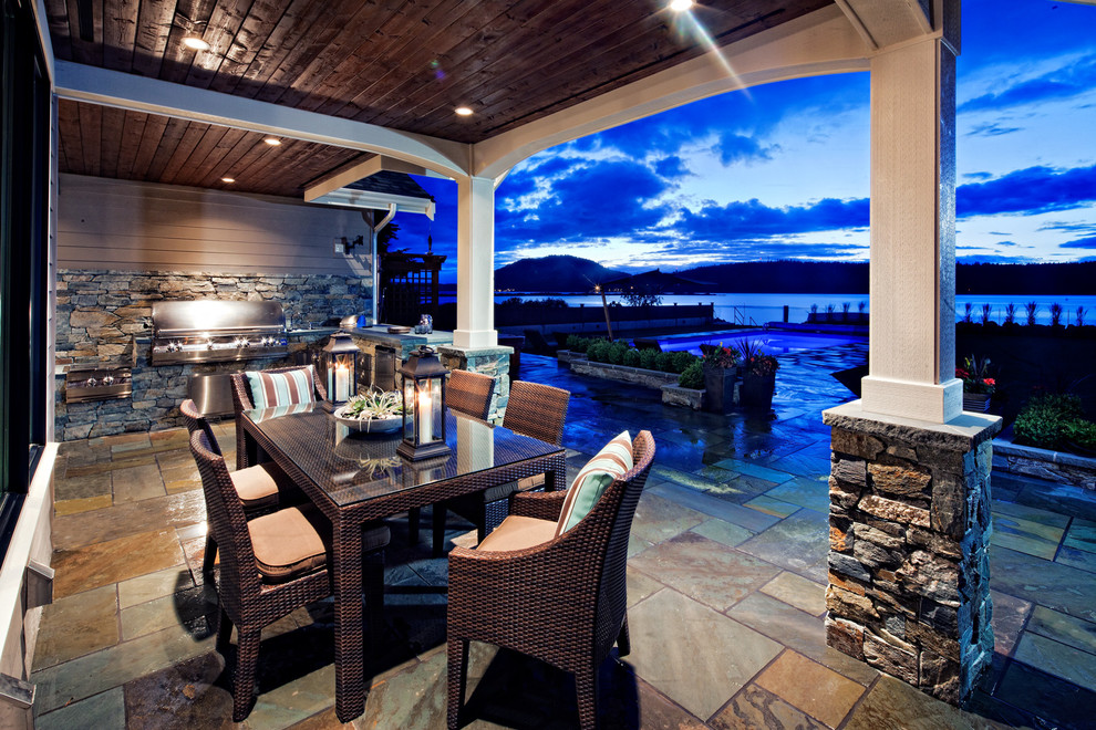 Inspiration for a coastal deck remodel in Vancouver