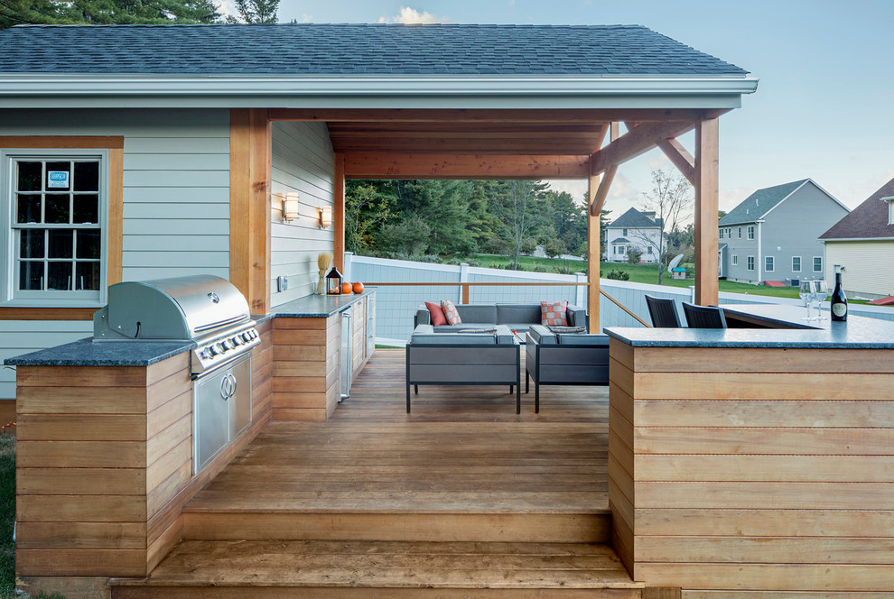Westford Pool House & Furnitur Contemporary Deck Boston by