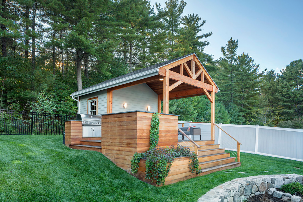 Westford Pool House Contemporary Deck Boston by Sashya Thind