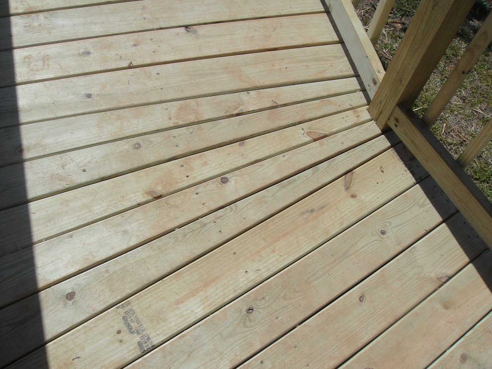 Ispirazione per una terrazza stile americano