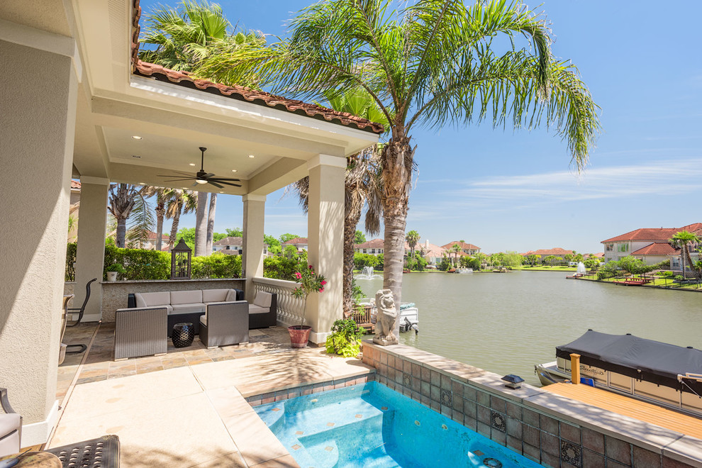Windsor Park Lakes Renovation Mediterranean Deck Houston by