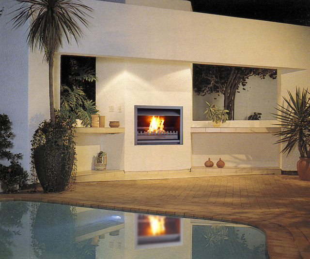 Wood Fireplaces (Jetmaster) Modern Deck Brisbane by Firehouse