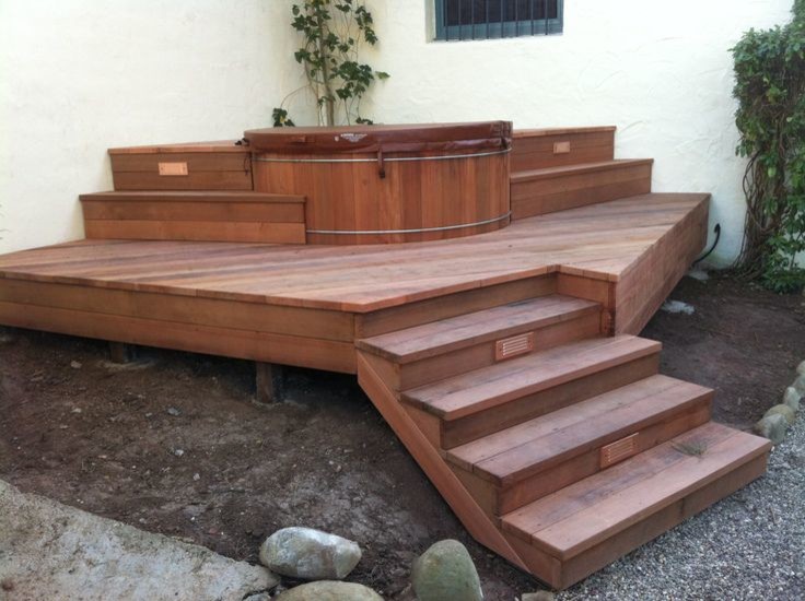 Wooden hot tub installations Traditional Deck Santa Barbara by
