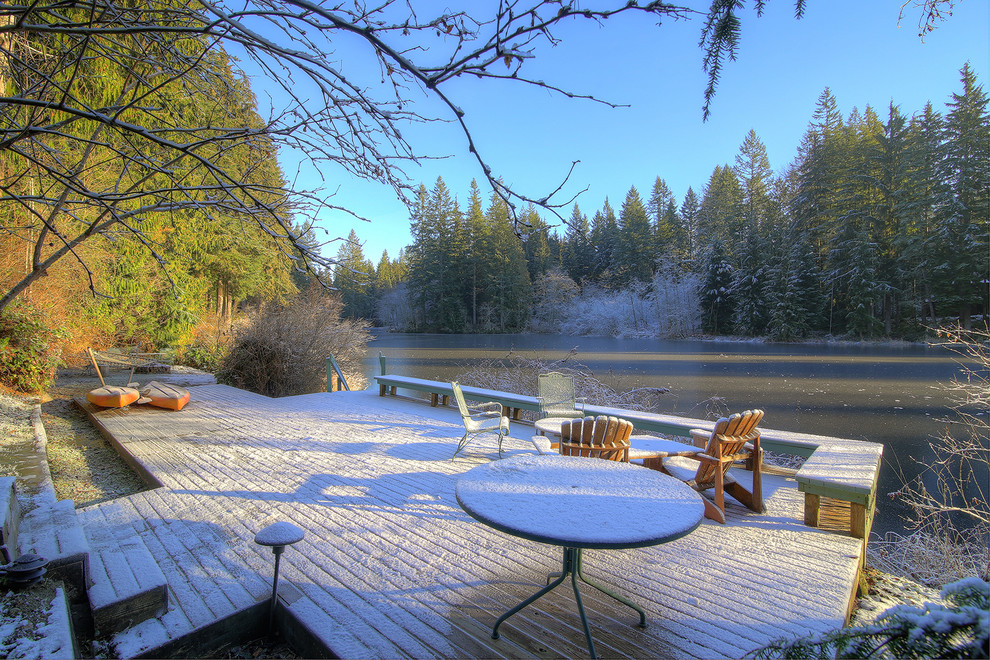 Woodinville Lake Tuck Waterfront Home for sale Deck Seattle by