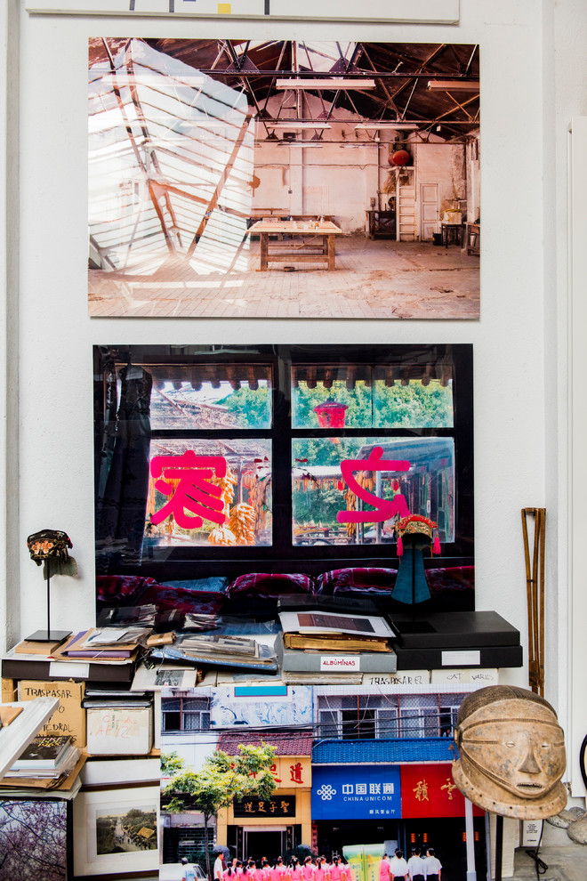 マドリードにあるエクレクティックスタイルのおしゃれなホームオフィス・書斎の写真
