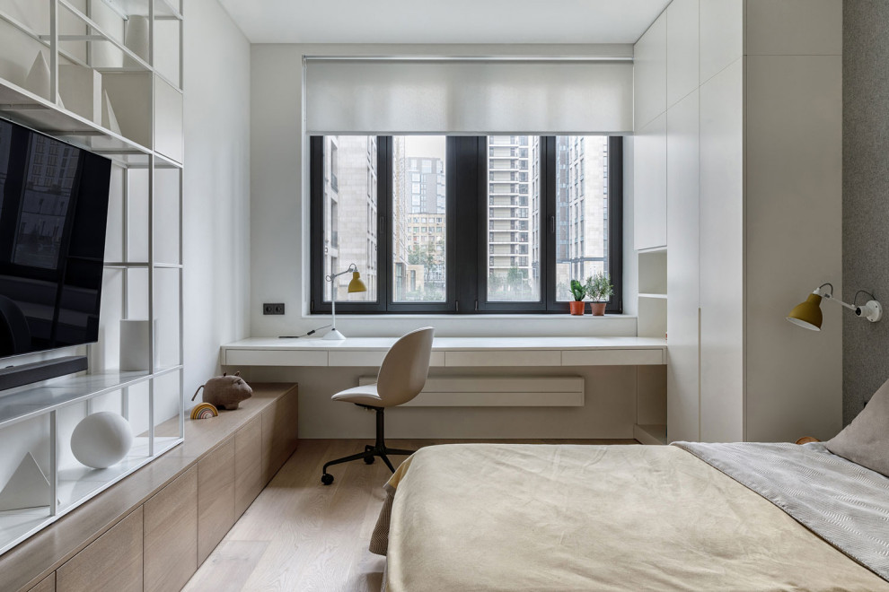 This is an example of a contemporary kids' bedroom in Moscow.