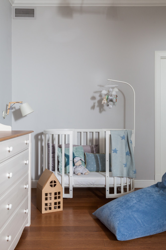 This is an example of a contemporary kids' bedroom in Moscow.