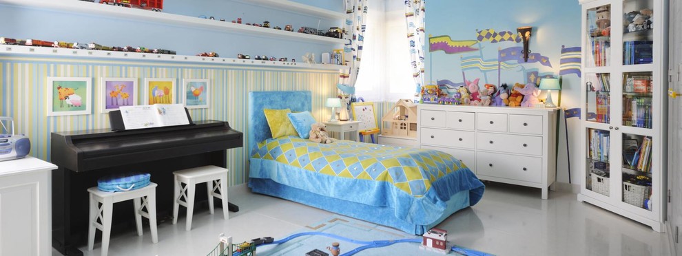 Example of a trendy kids' room design in Moscow