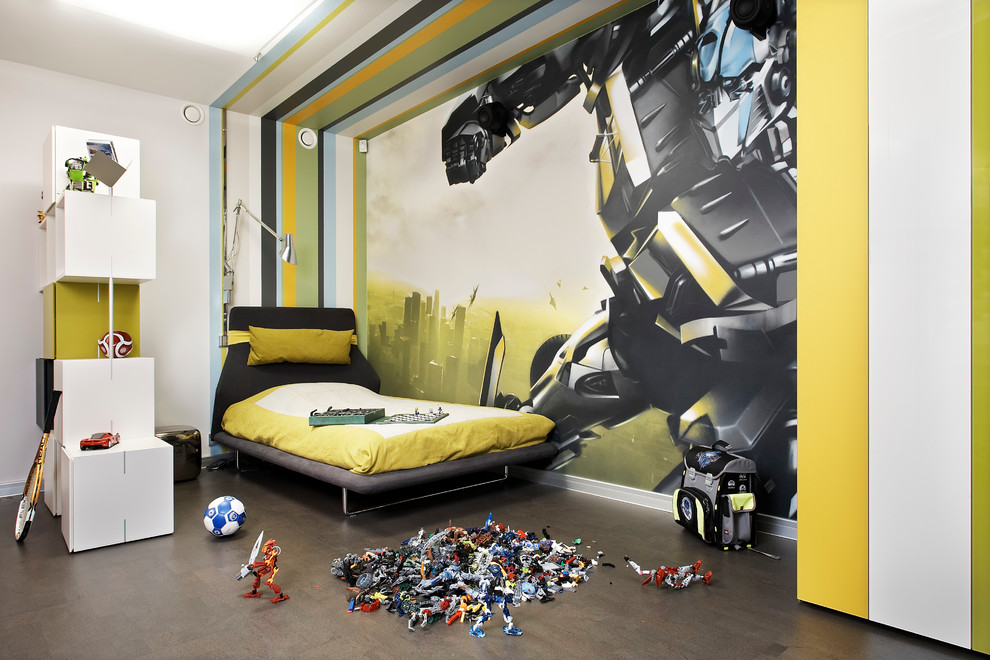 Contemporary kids' bedroom in Yekaterinburg.