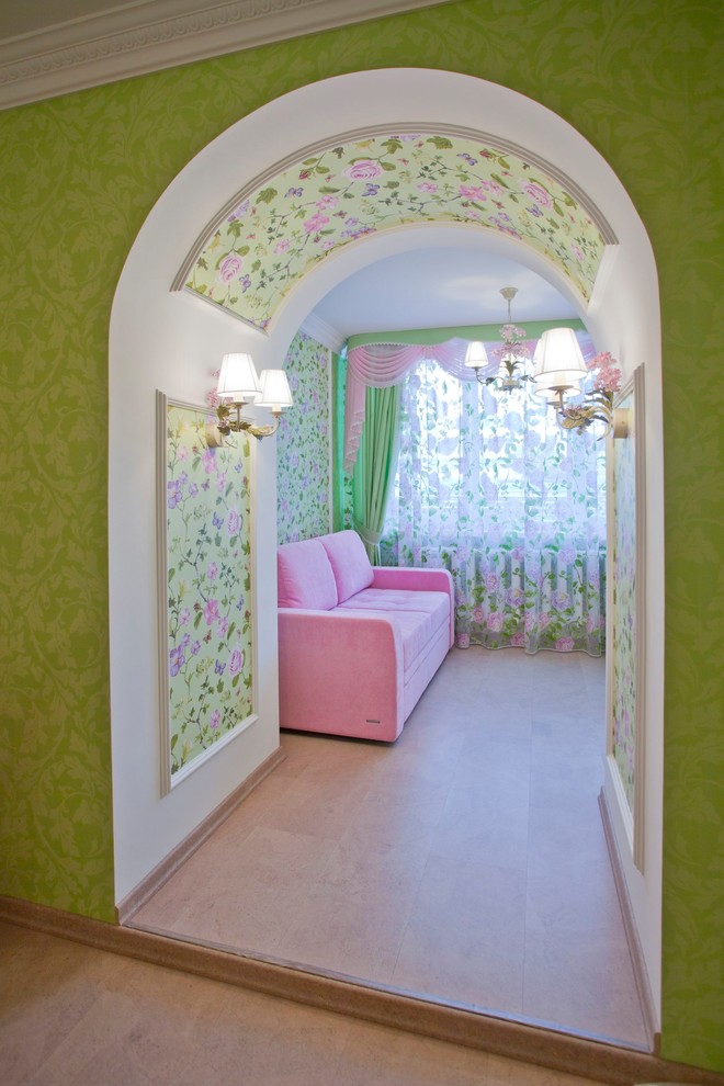 Inspiration for a medium sized traditional kids' bedroom in Other.