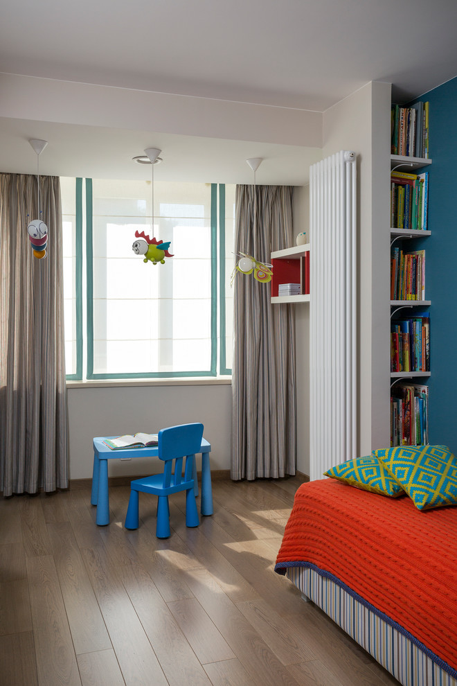 Example of a trendy kids' room design in Moscow