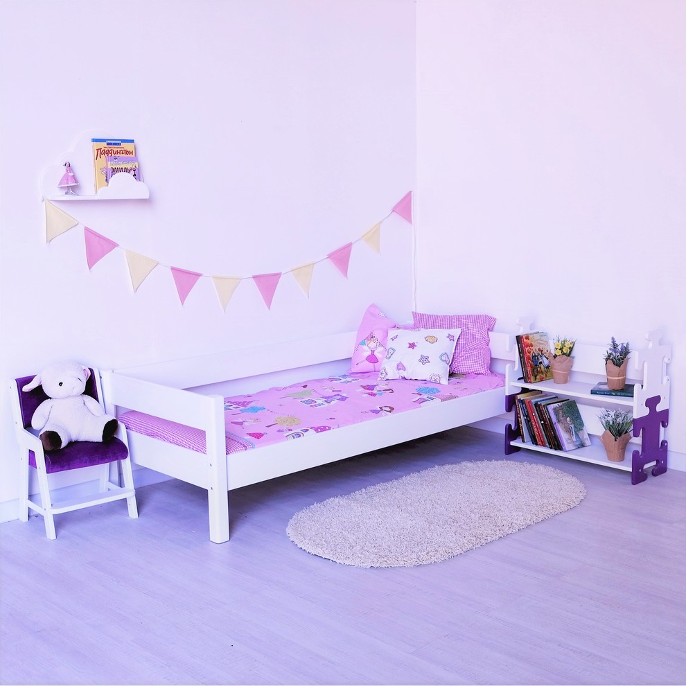 Aménagement d'une chambre d'enfant de 4 à 10 ans contemporaine de taille moyenne.