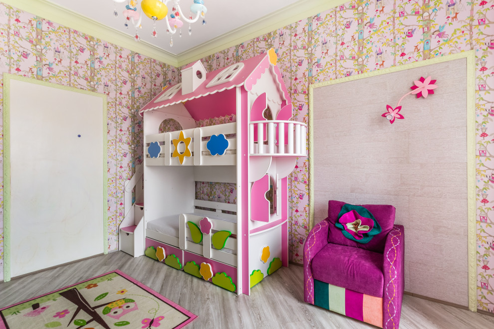 Inspiration for an eclectic kids' bedroom in Moscow.