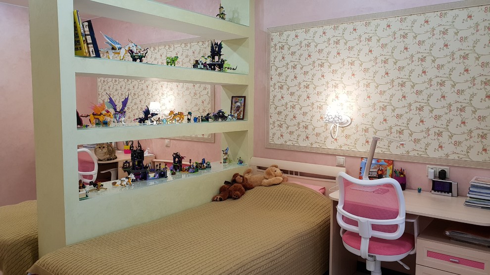 Aménagement d'une chambre d'enfant contemporaine.