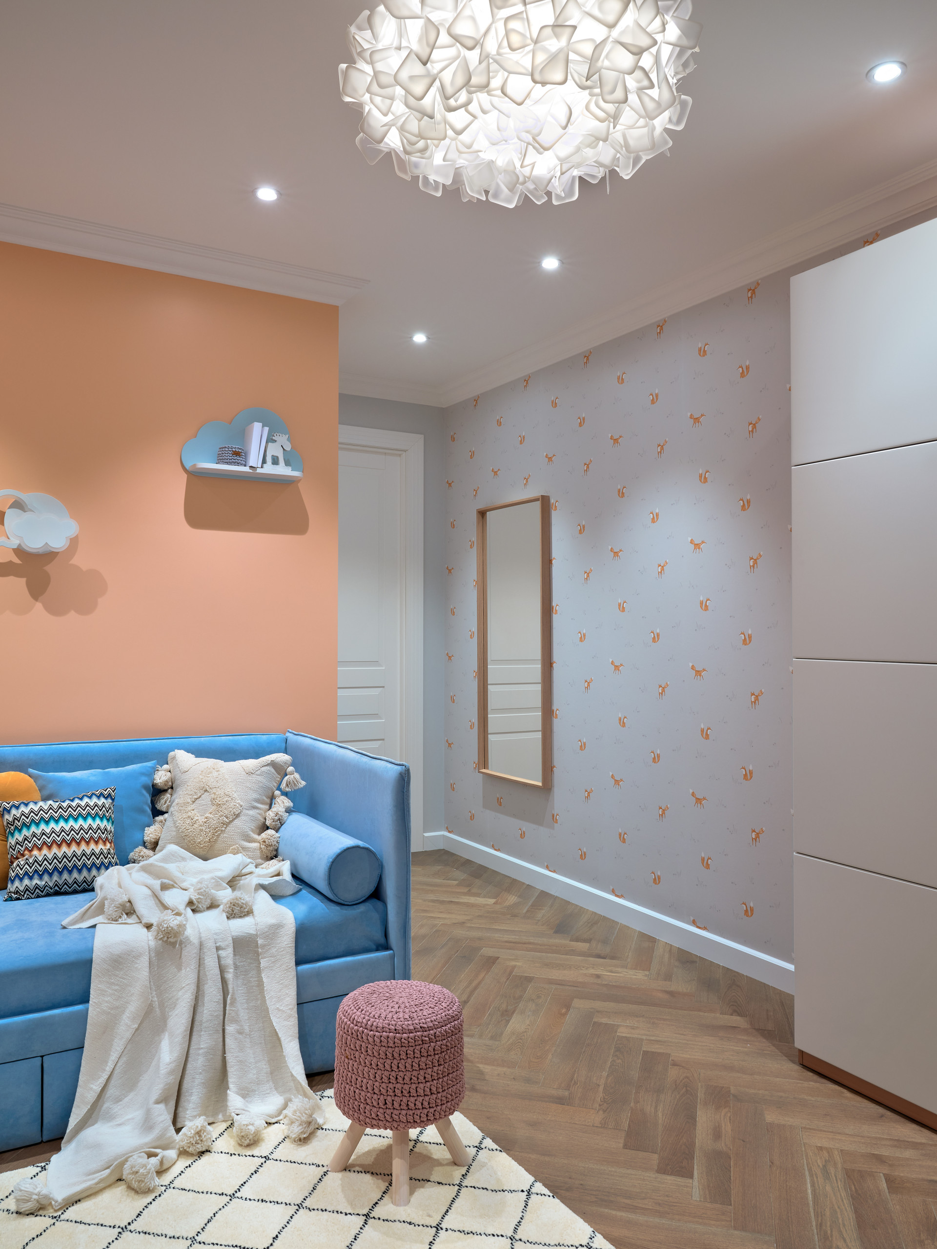 おしゃれな子供部屋 オレンジの壁 のインテリア画像 21年9月 Houzz ハウズ