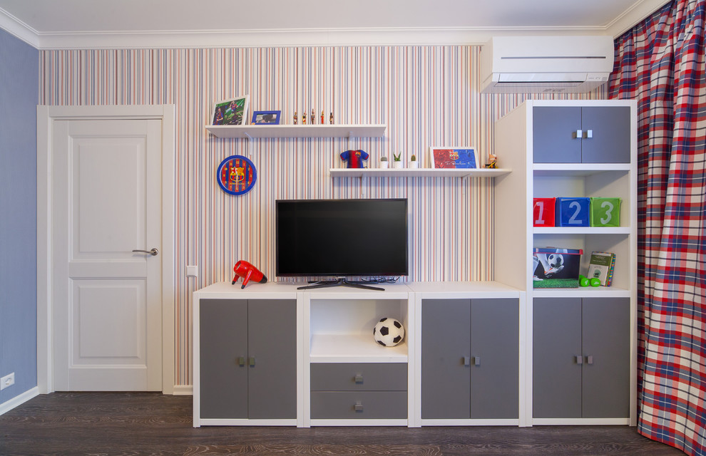 Cette image montre une chambre d'enfant design.