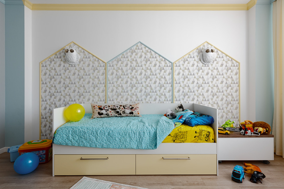 This is an example of a medium sized bohemian kids' bedroom in Other.