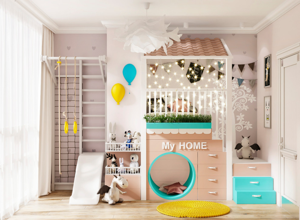 Foto de dormitorio infantil de 4 a 10 años ecléctico