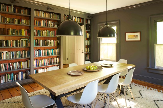 Library Dining Room Combos, Library Wall In Dining Room