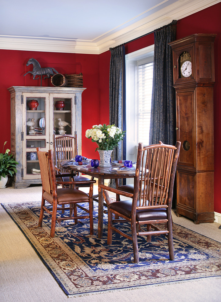 This is an example of a traditional dining room in New York.