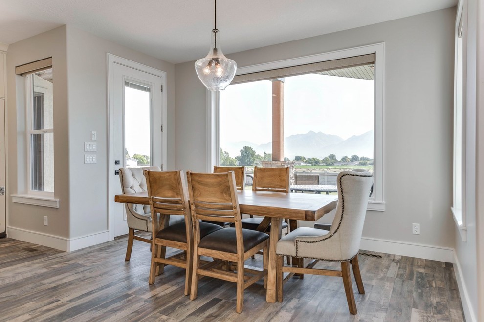 Mountain style dining room photo in Salt Lake City