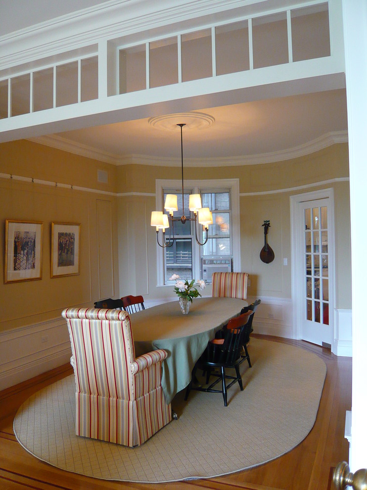 Elegant dining room photo in New York