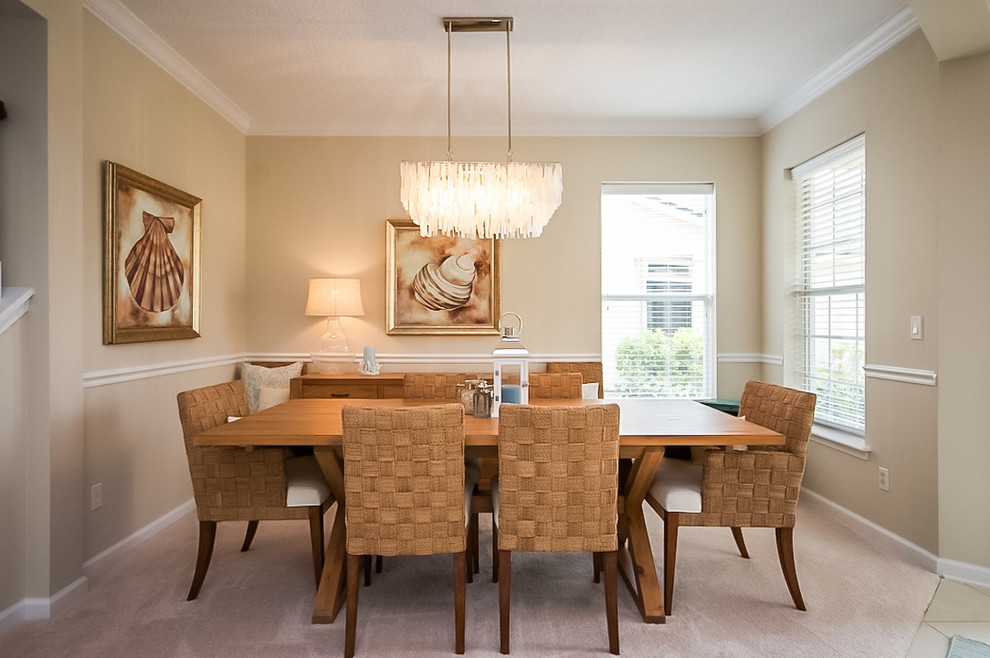 Example of a trendy dining room design in Jacksonville