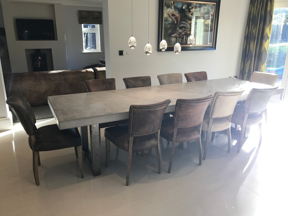 Contemporary dining room in Cheshire.