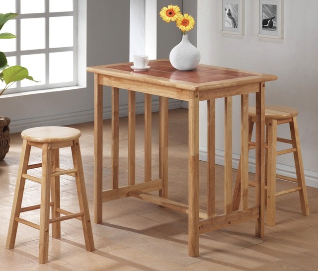 9299 3 Piece Pub Table and Stool Set by World Imports - Traditional - Dining  Room - Other - by Wolf Furniture | Houzz