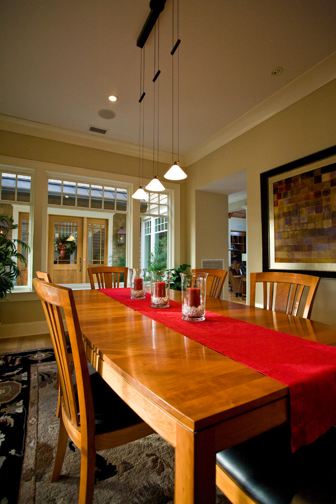 Example of a trendy dining room design in Charleston
