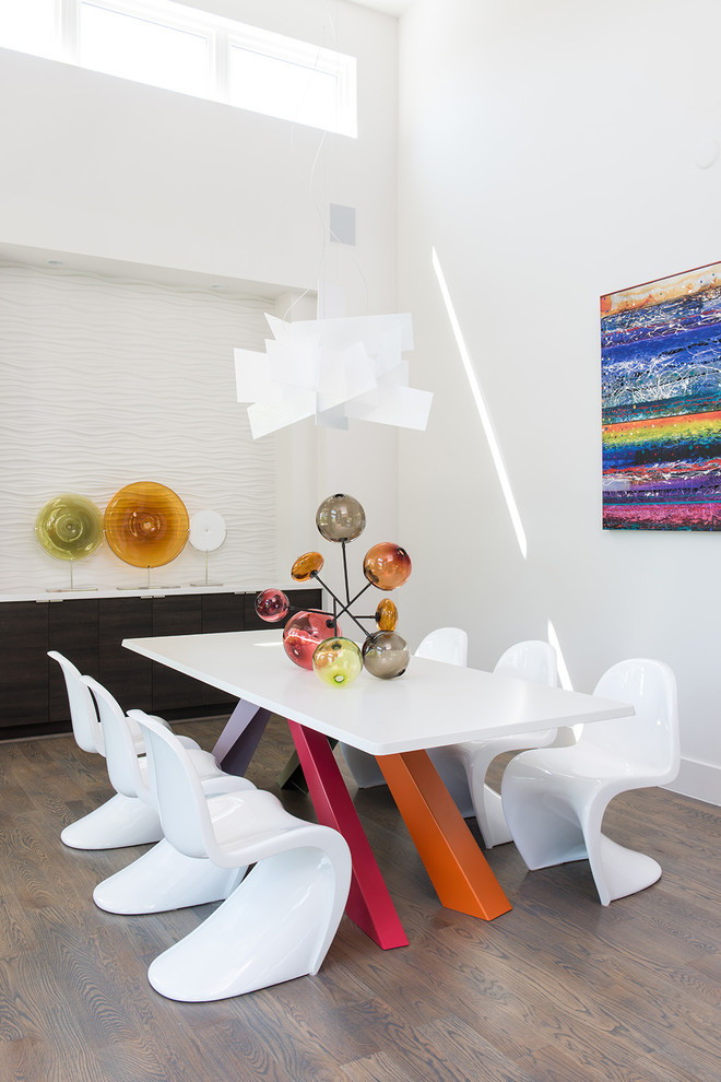 Inspiration for a modern dining room remodel in Houston