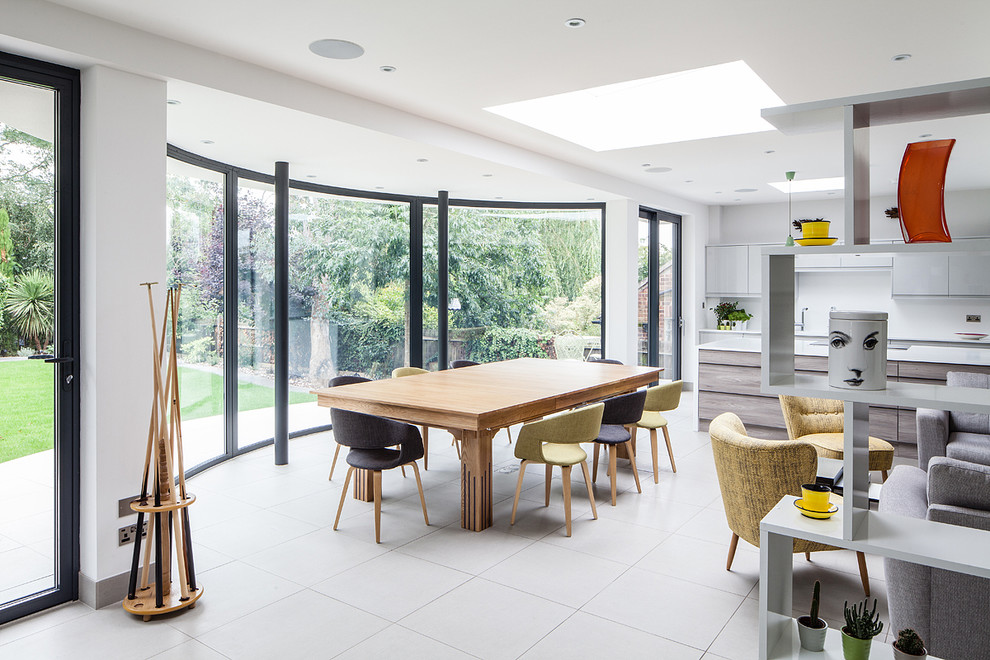 A Contemporary Extension With Full Refurb - Contemporary - Dining Room ...